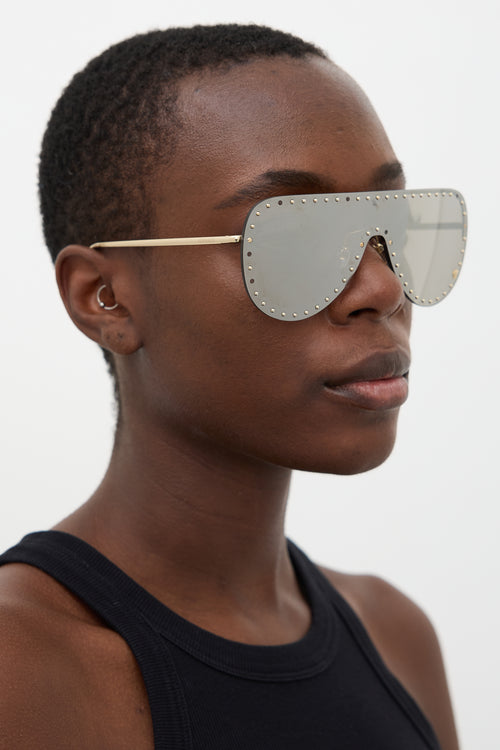 Versace MOD2230 Shield Sunglasses