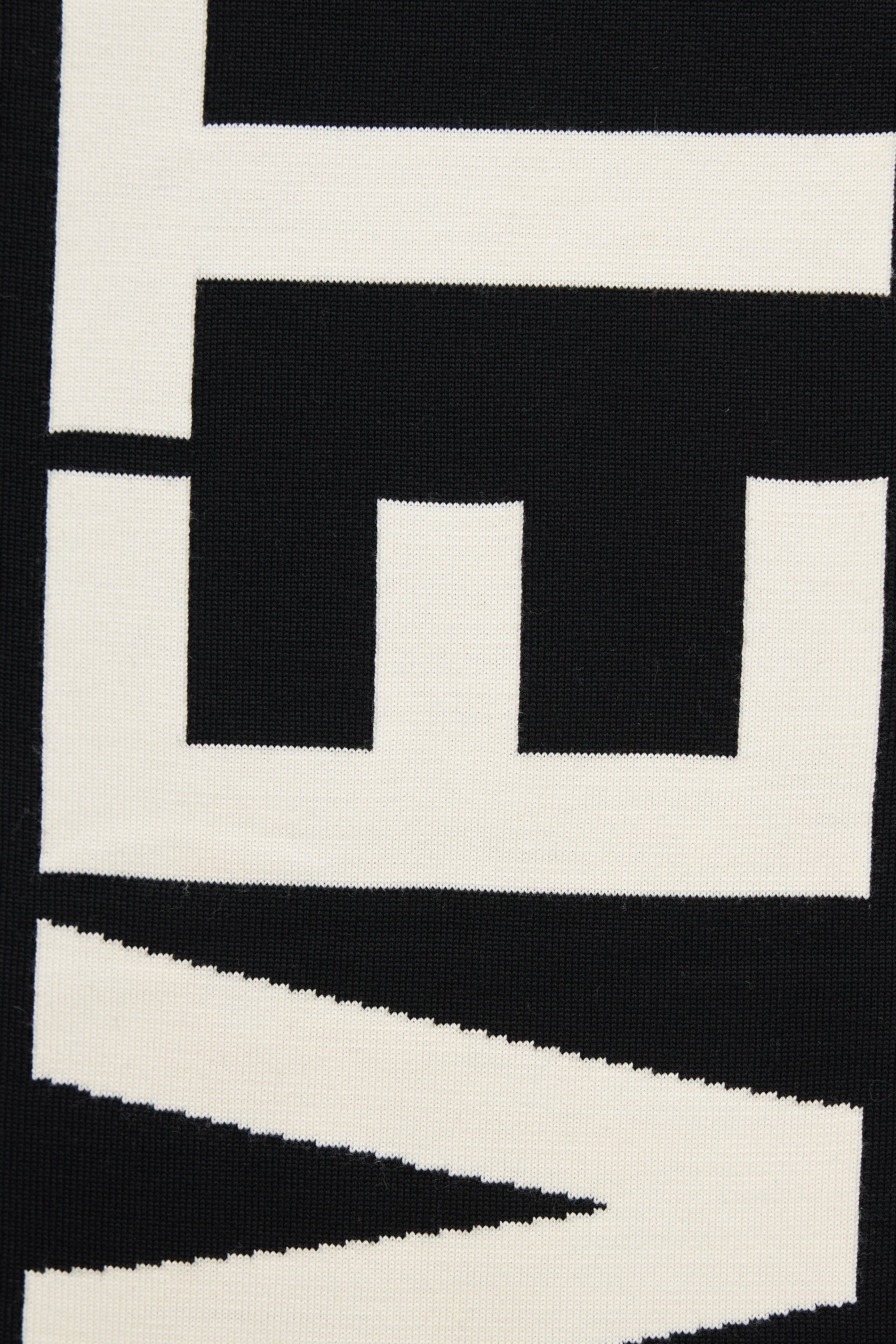 Vetements Knit Logo Scarf