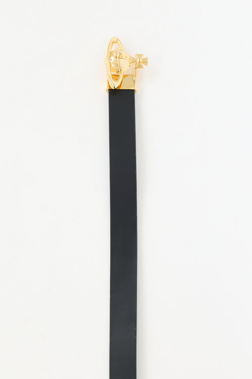Vivienne Westwood Leather Orb Belt