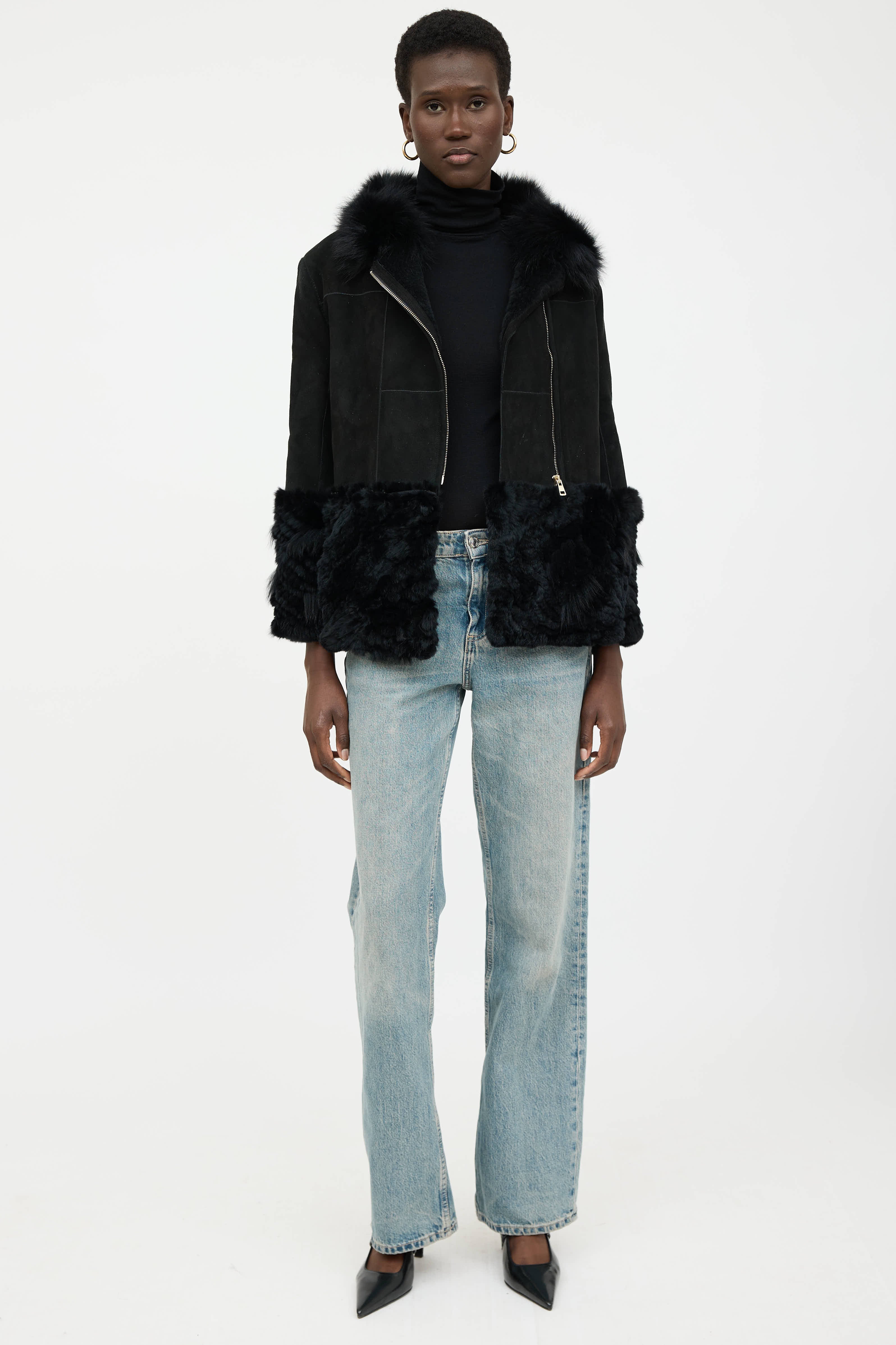 VSP Archive Suede Shearling Jacket