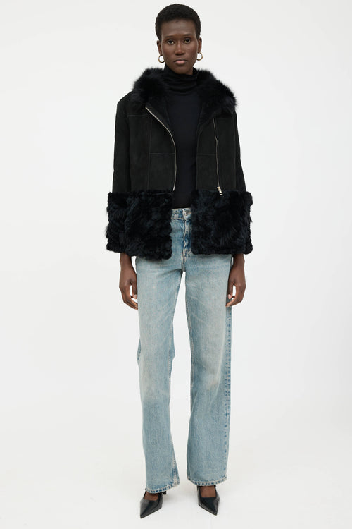 VSP Archive Suede Shearling Jacket