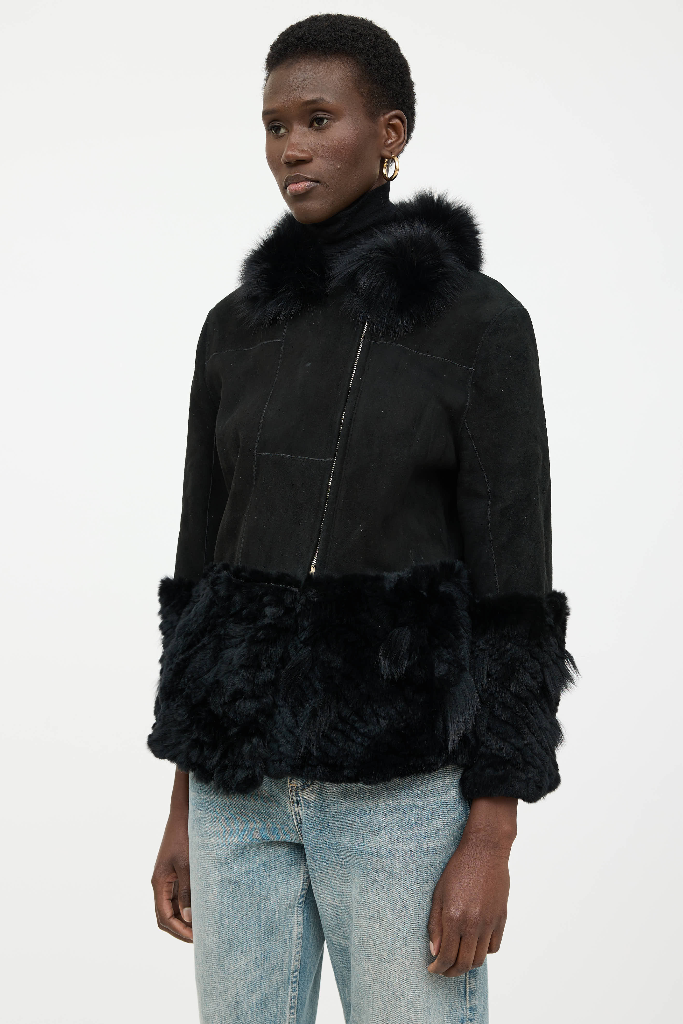 VSP Archive Suede Shearling Jacket