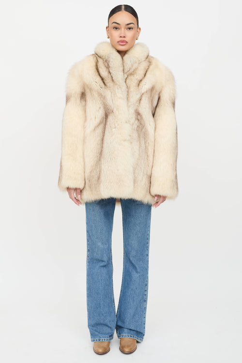 VSP Archive Marbled Fur Coat