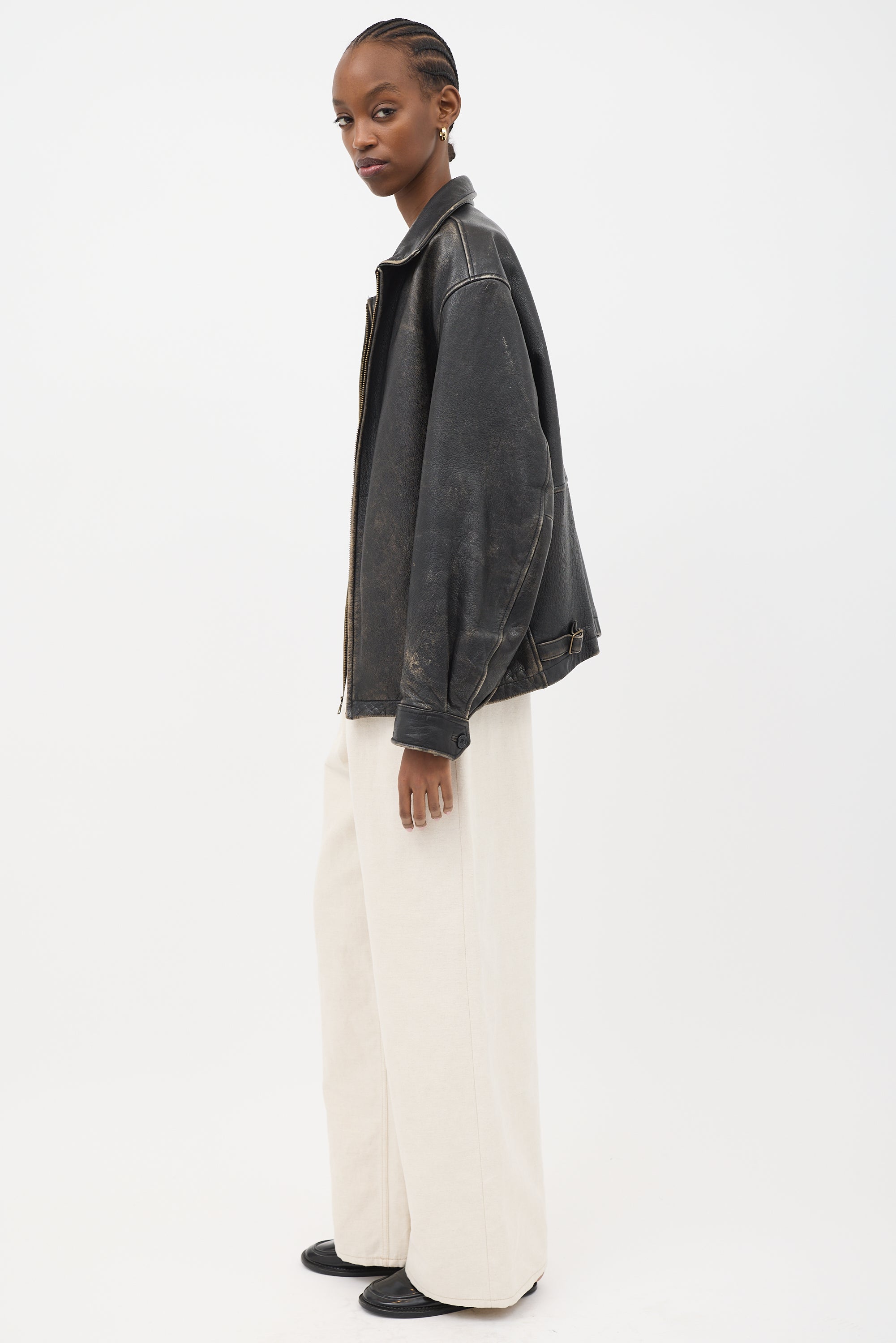 VSP Archive Distressed Leather Jacket