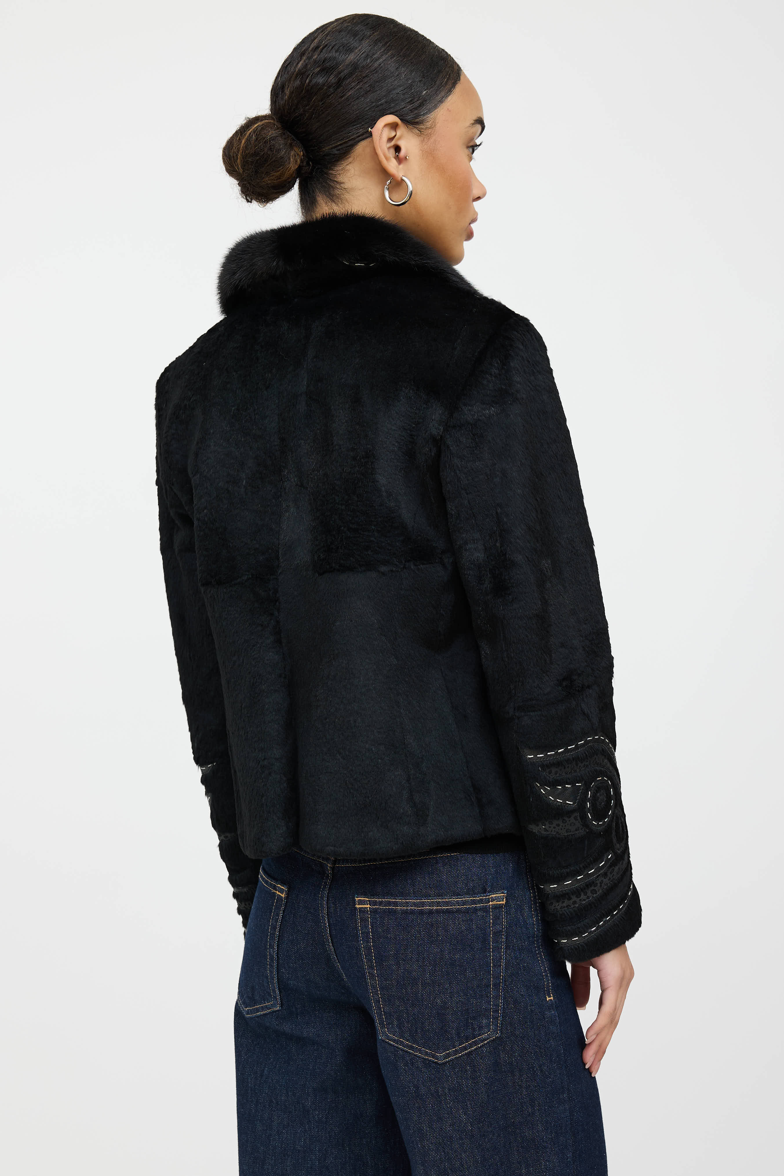 VSP Archive Embroidered Fur Jacket