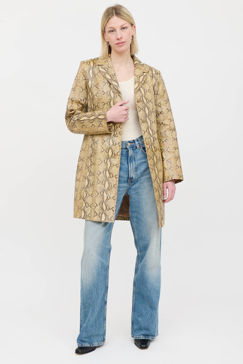 Danier Textured Leather Coat