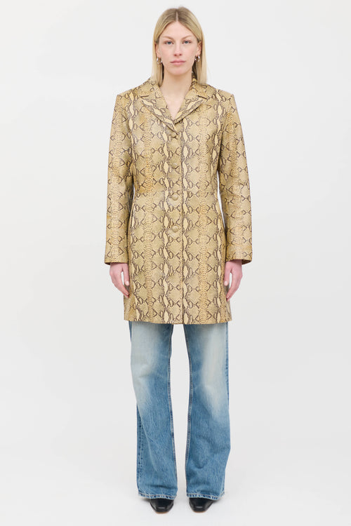 Danier Textured Leather Coat