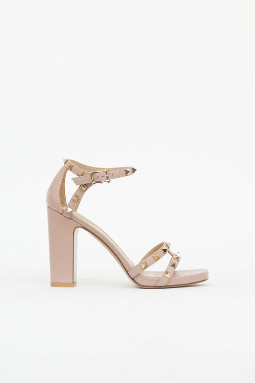 Valentino Rockstud Heeled Sandal