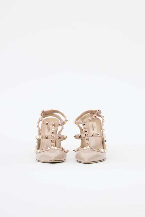 Valentino Patent Rockstud Caged Pump
