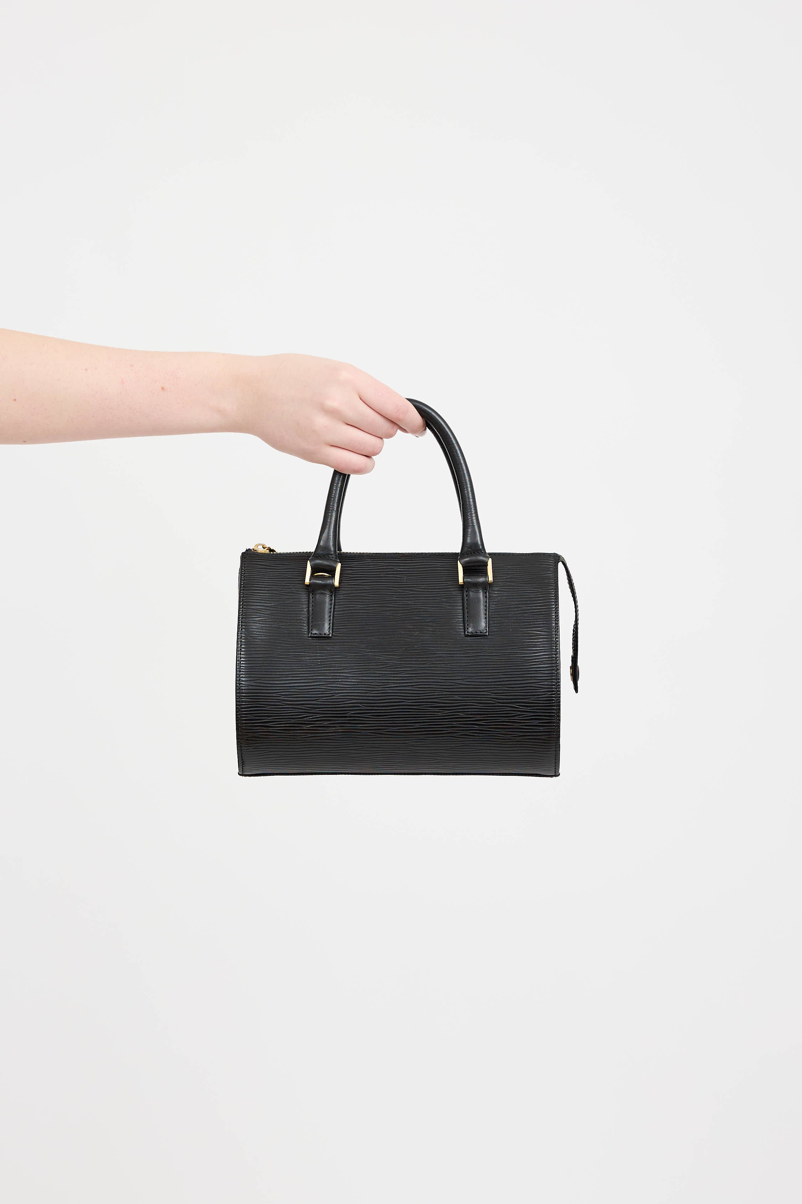 Valentino Epi Leather Top Handle Bag