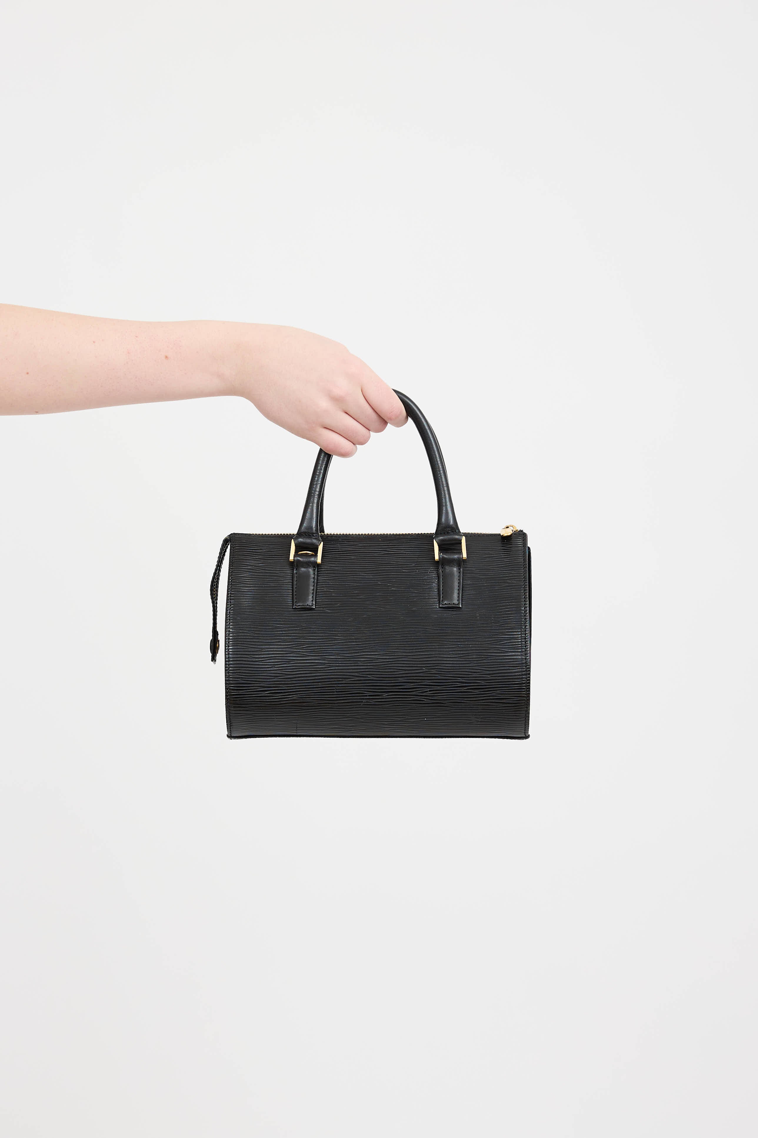 Valentino Epi Leather Top Handle Bag