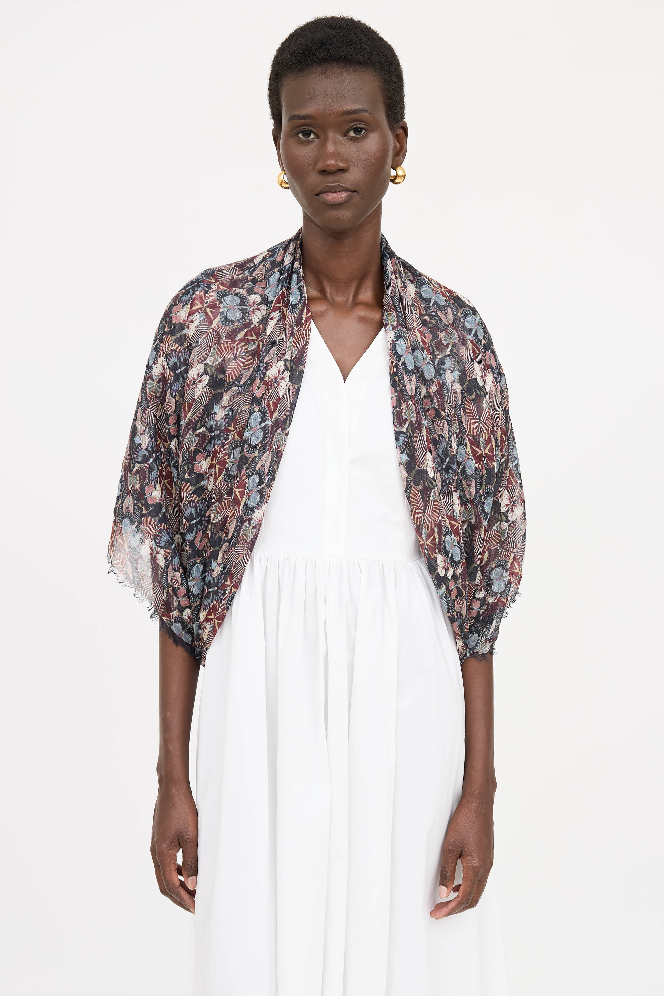 Valentino Multi Print Scarf
