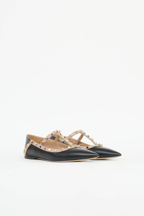 Valentino Rockstud Cage Flat