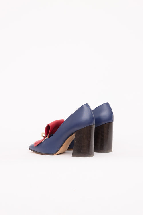 ValentinoLeather Uptown Fringe Pump