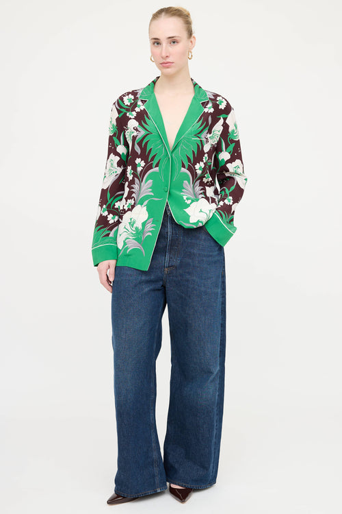 Valentino Silk Floral Top