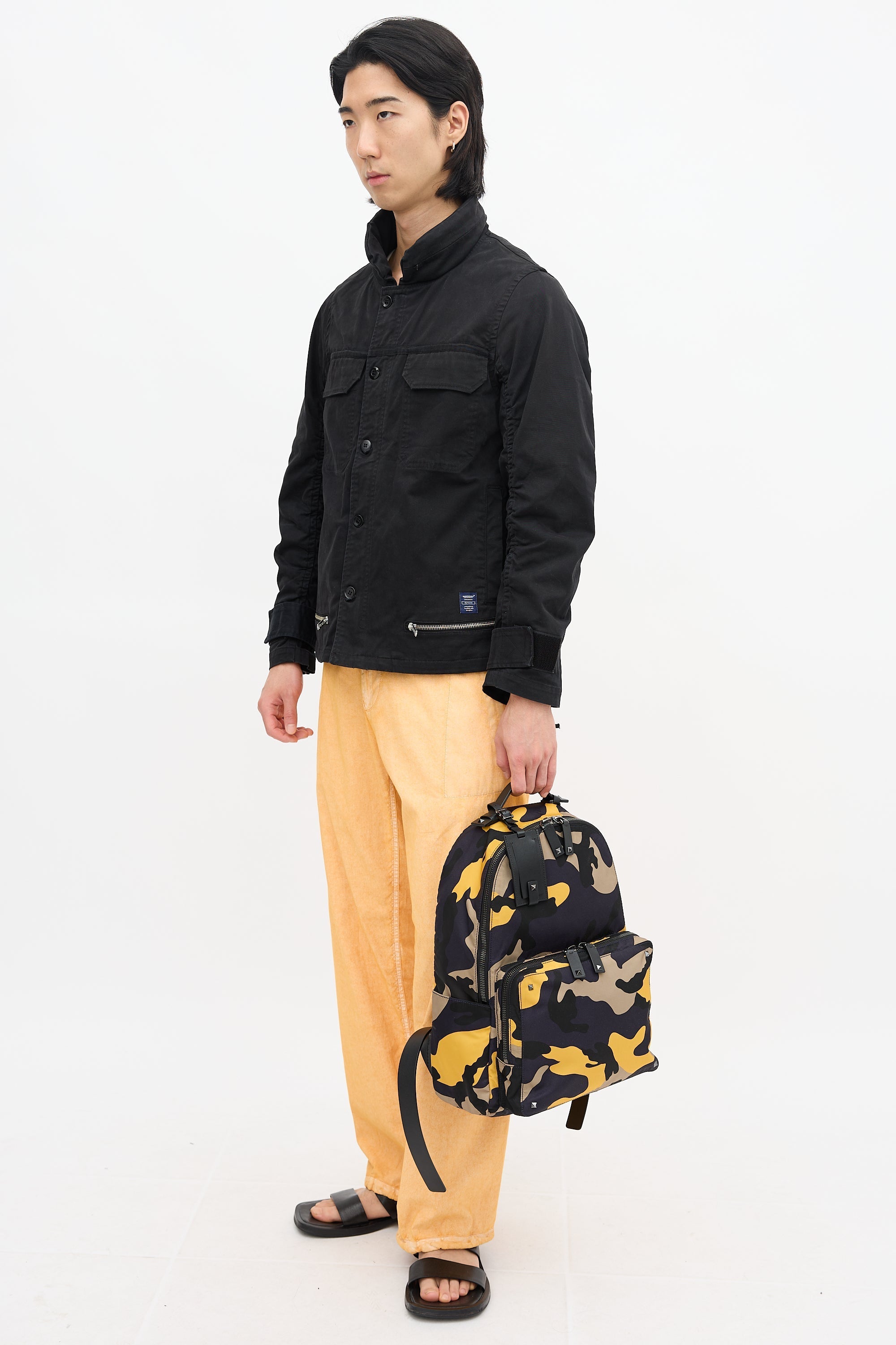 Valentino Camo Rockstud Backpack