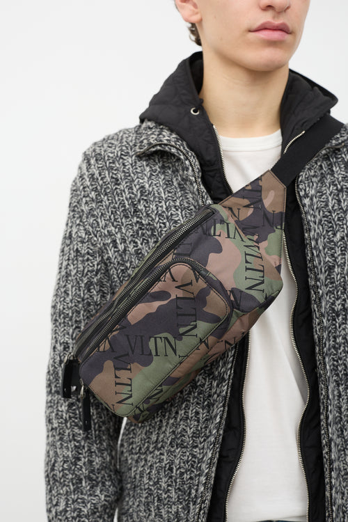 Valentino Camouflage VLTN  Belt Bag