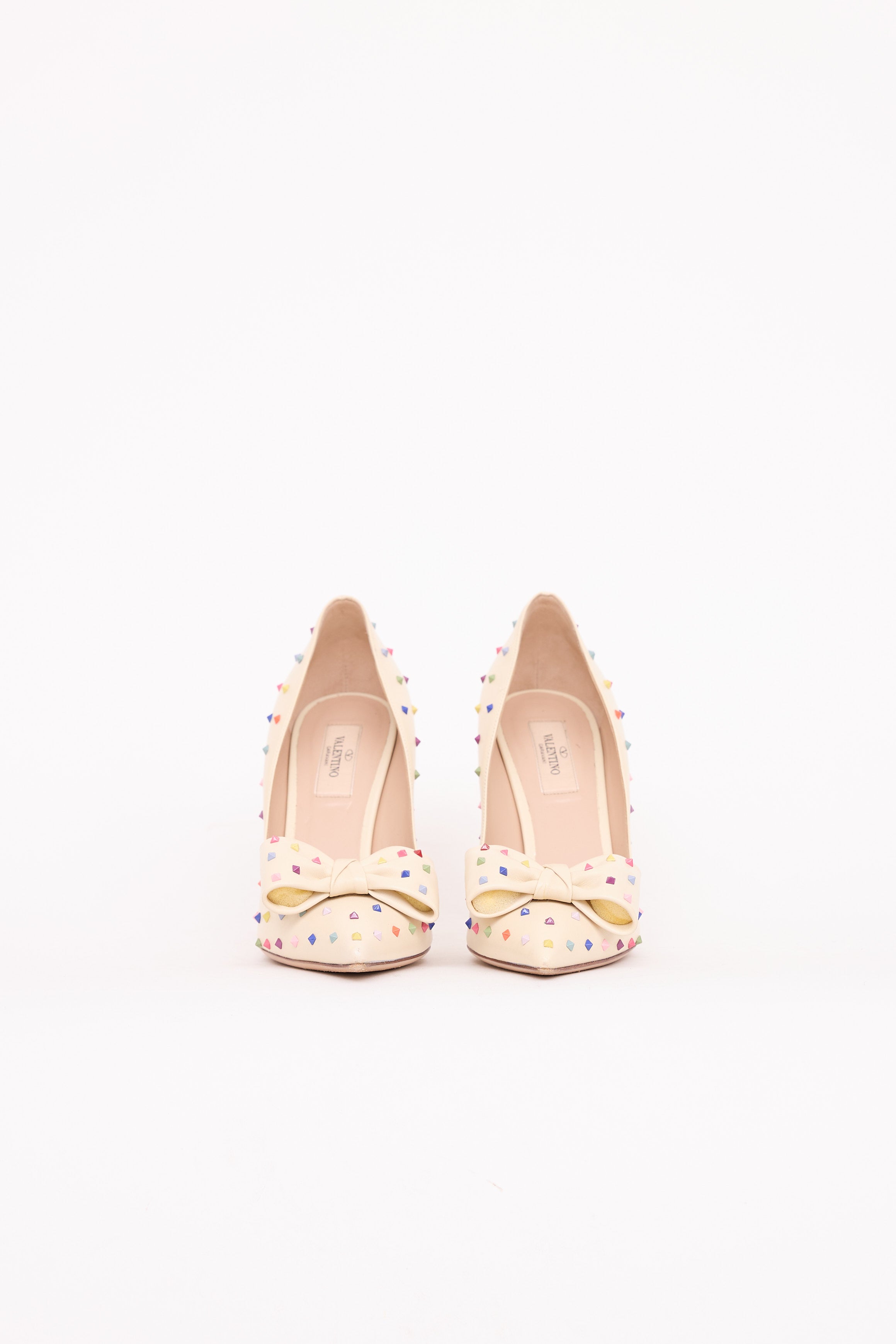 ValentinoLeather Rockstud Pump