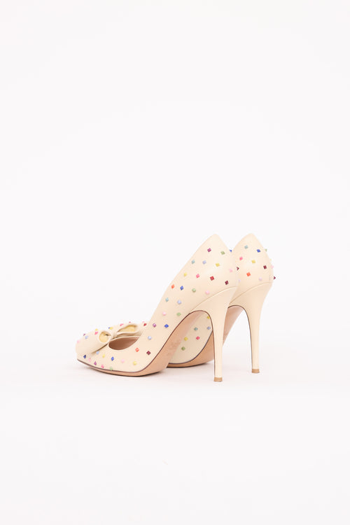ValentinoLeather Rockstud Pump