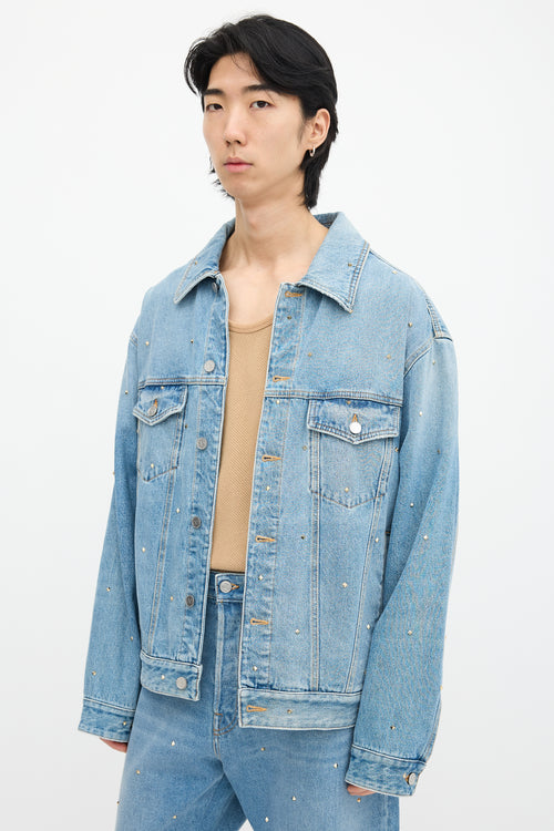 Denim Rockstud Jacket