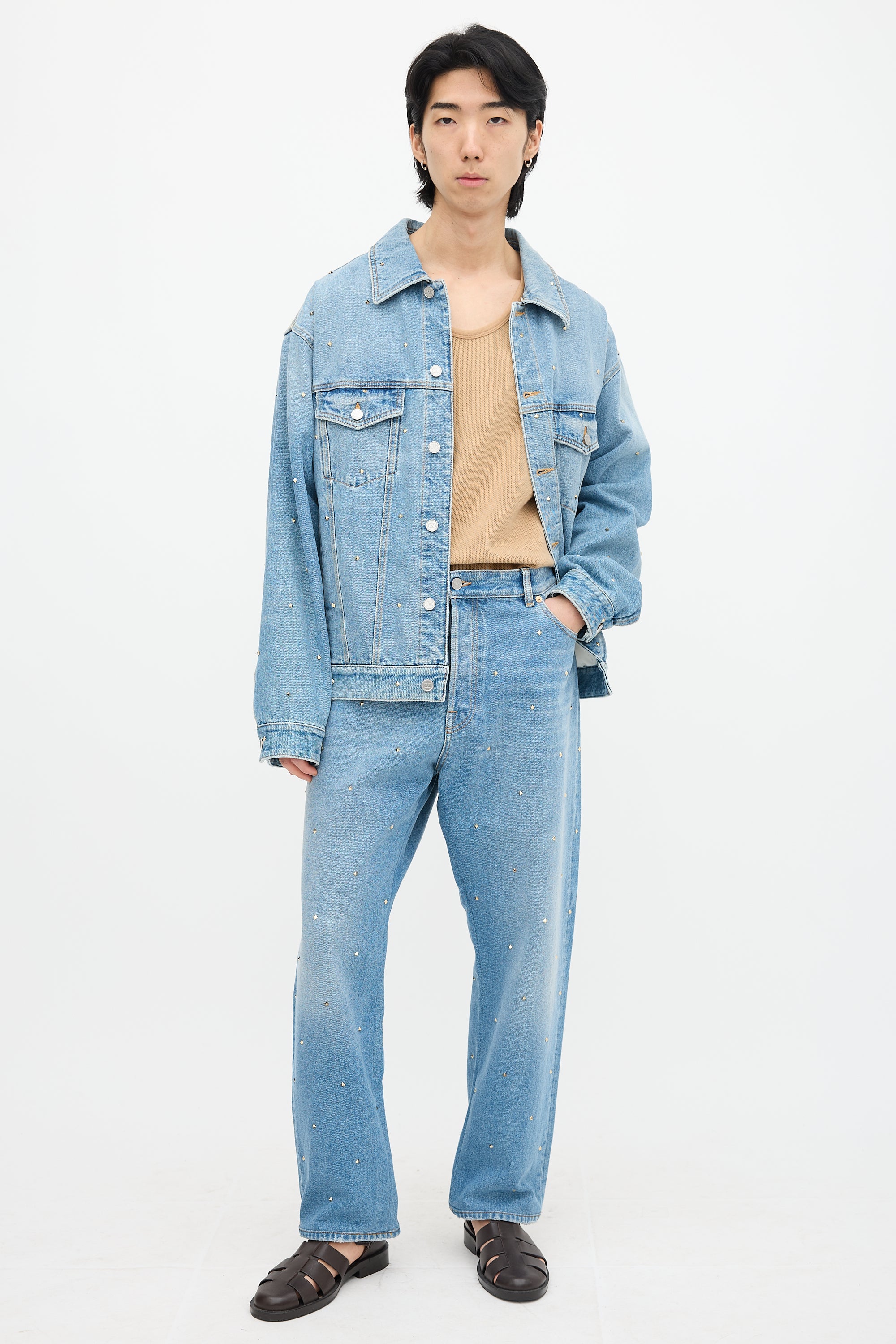Denim Rockstud Jeans