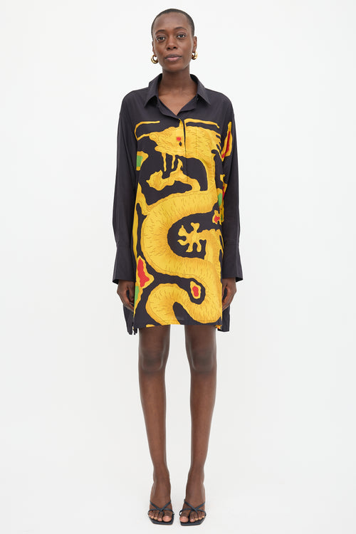 Valentino Dragon Re-Edition Shirt Dress