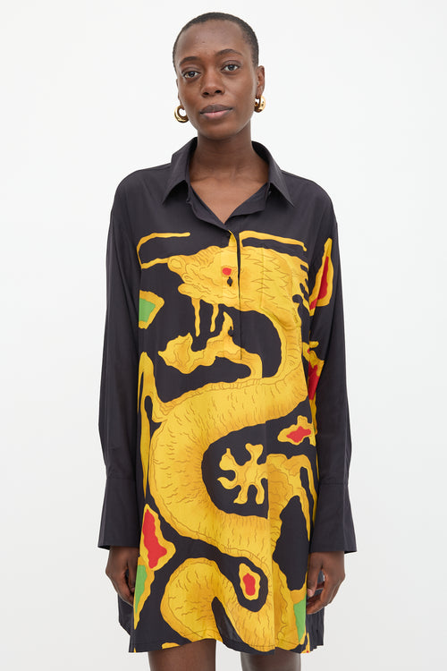 Valentino Dragon Re-Edition Shirt Dress