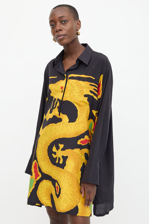 Valentino Dragon Re-Edition Shirt Dress