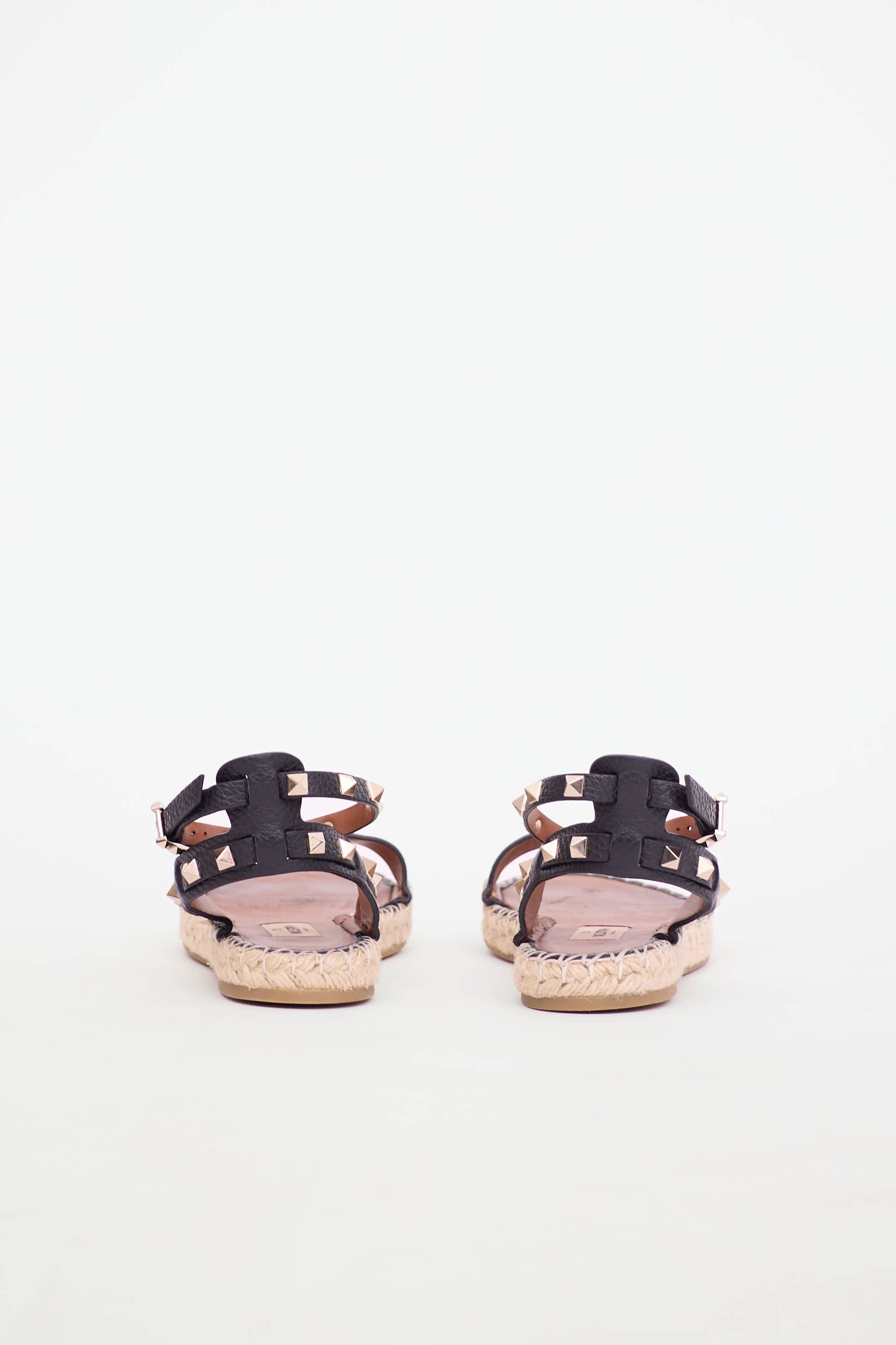 Valentino Rockstud Espadrille Sandal