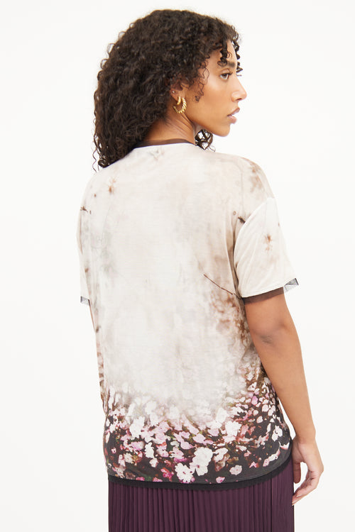 Valentino White & Purple Multi Jewel Top