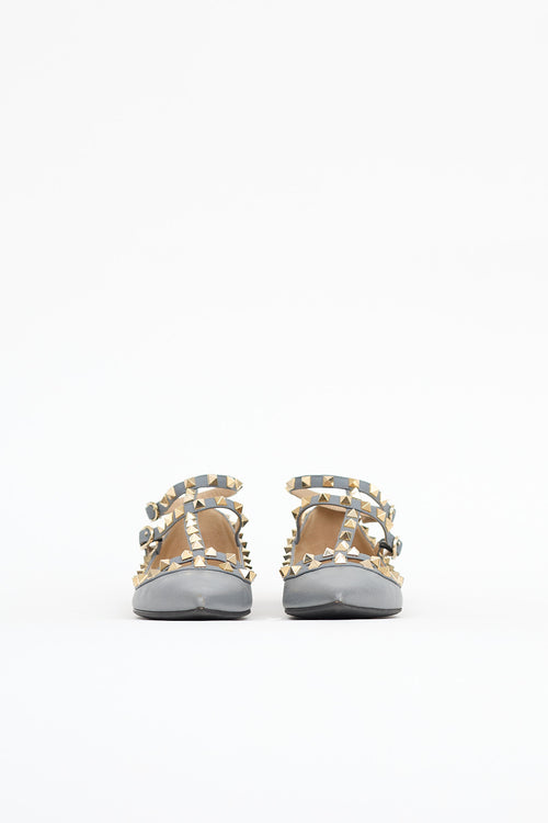 Valentino Rockstud Cage Flat