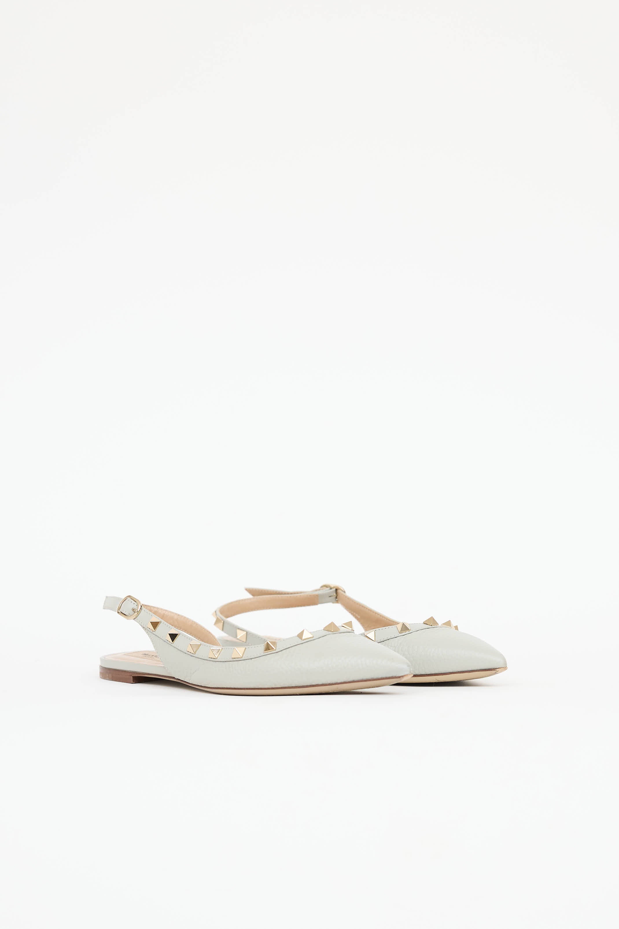 Valentino Rockstud Slingback Flat