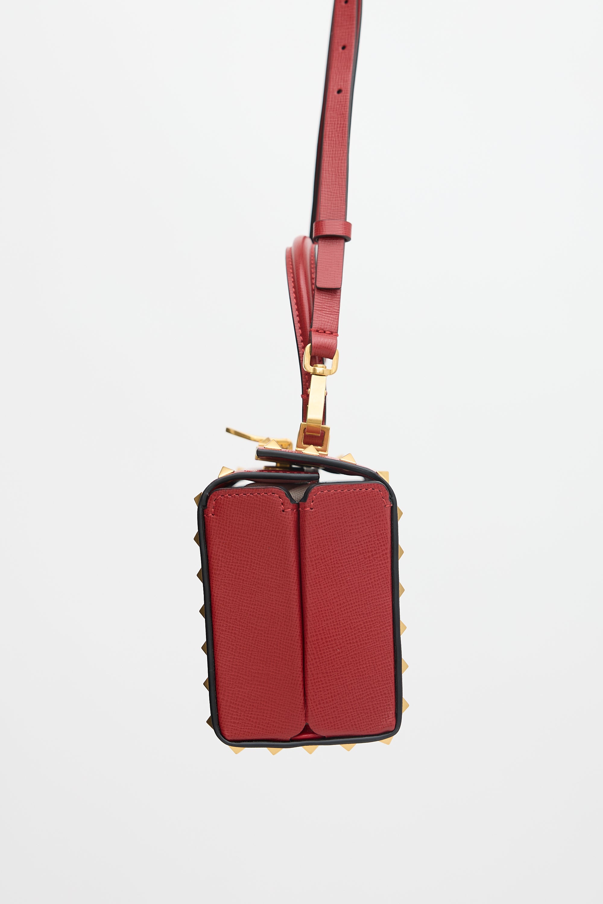 Valentino Leather Alcove Rockstud Box Bag
