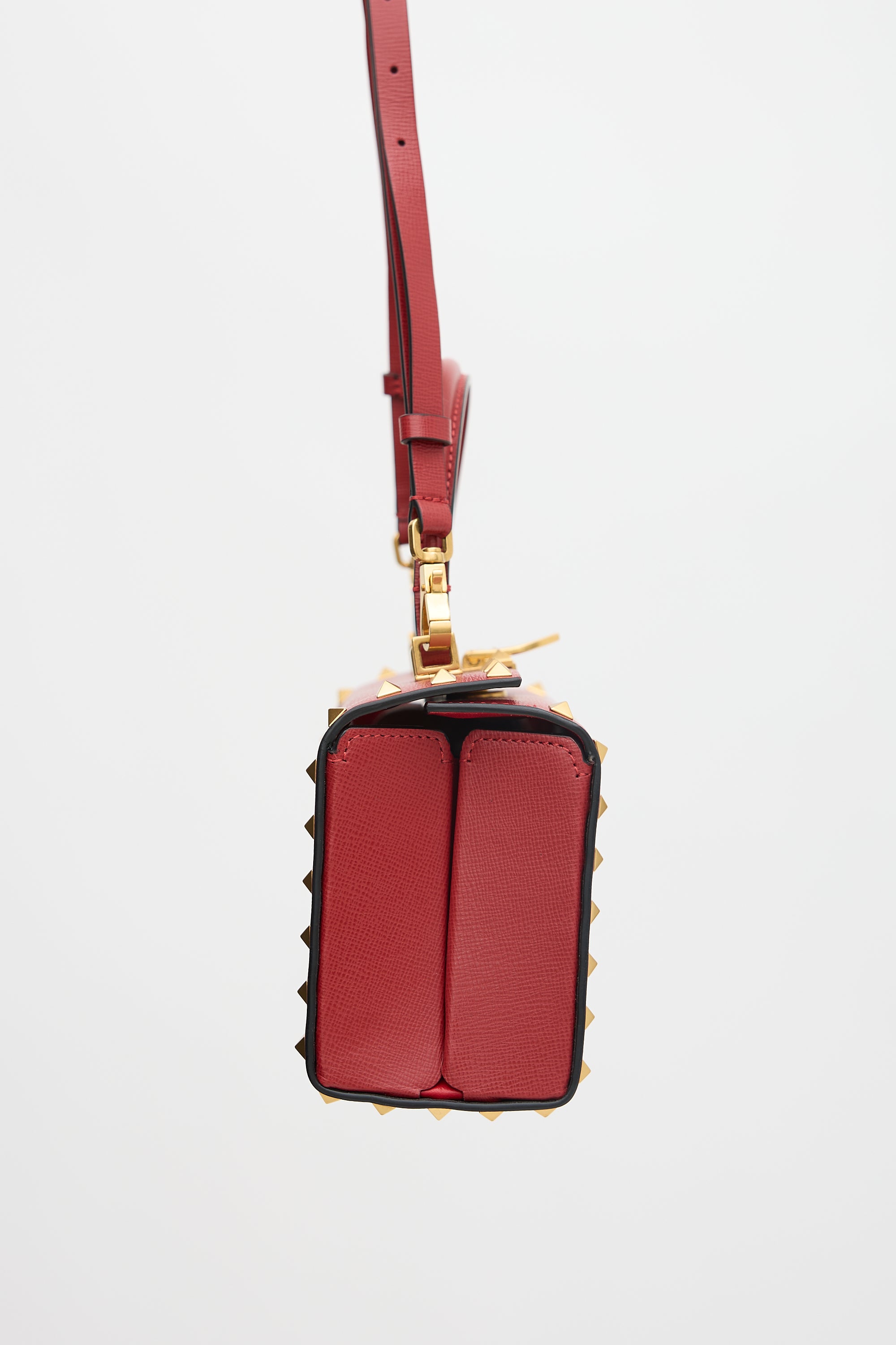 Valentino Leather Alcove Rockstud Box Bag
