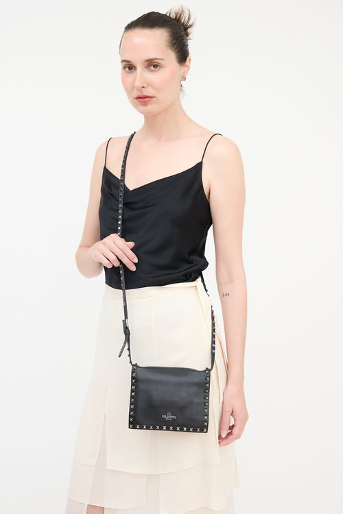 Valentino Leather Rockstud Crossbody Bag