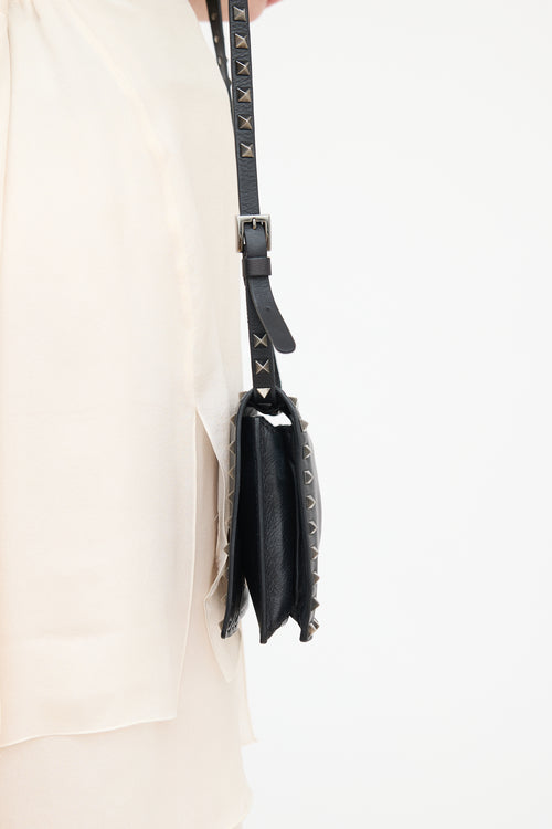 Valentino Leather Rockstud Crossbody Bag