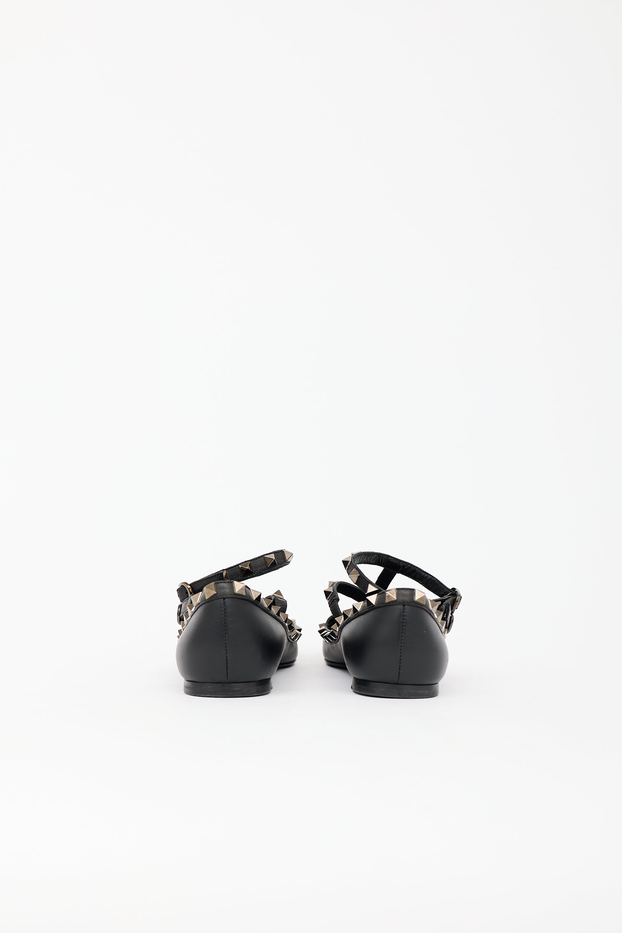 Valentino Leather Rockstud Flat