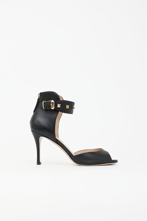 Valentino Leather Rockstud Sandal