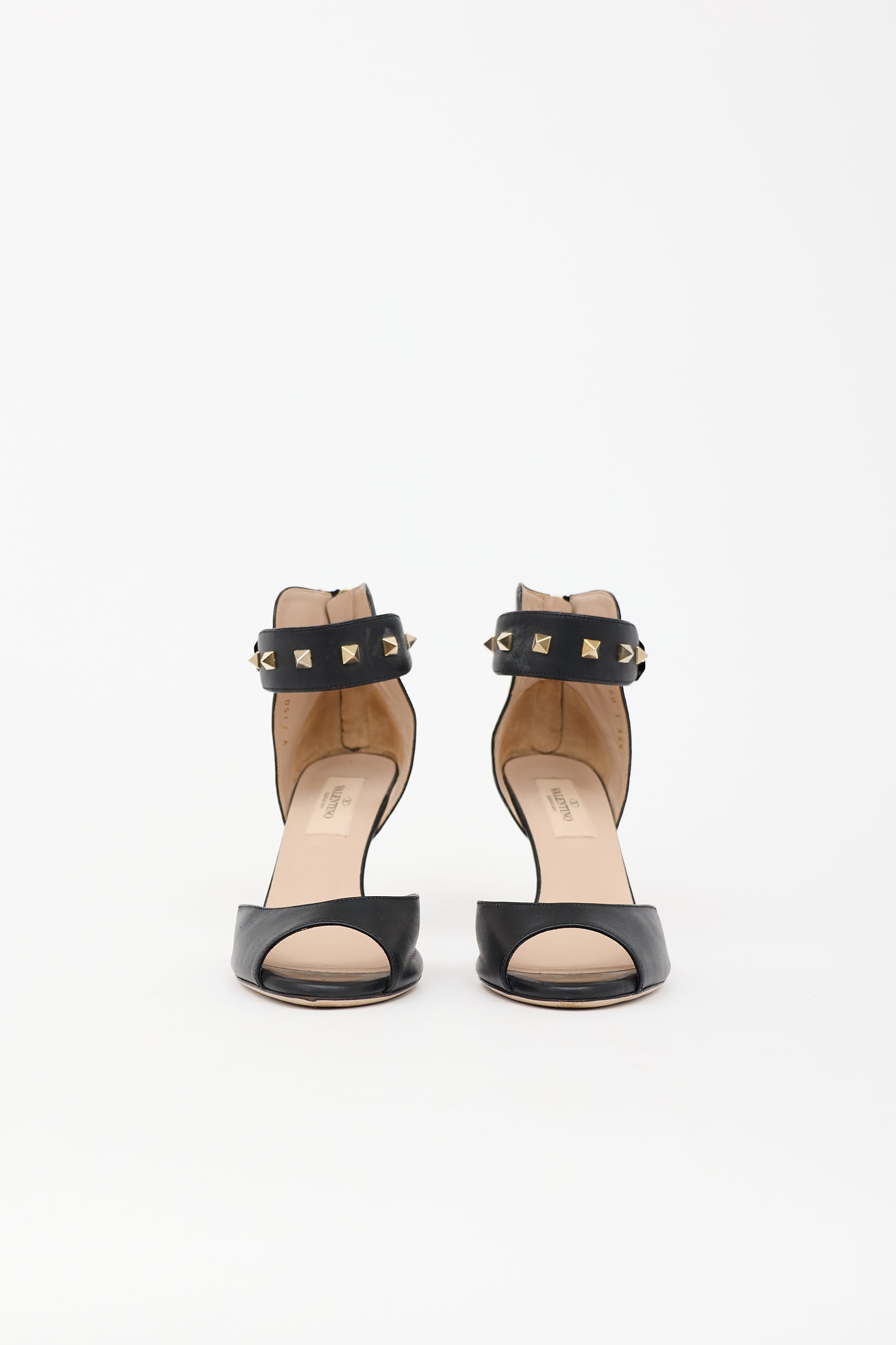 Valentino Leather Rockstud Sandal