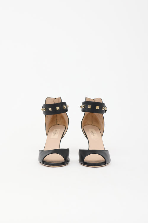 Valentino Leather Rockstud Sandal