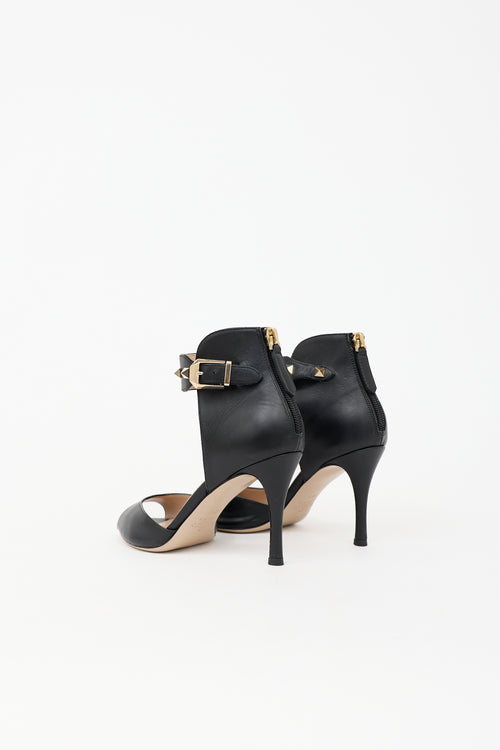Valentino Leather Rockstud Sandal