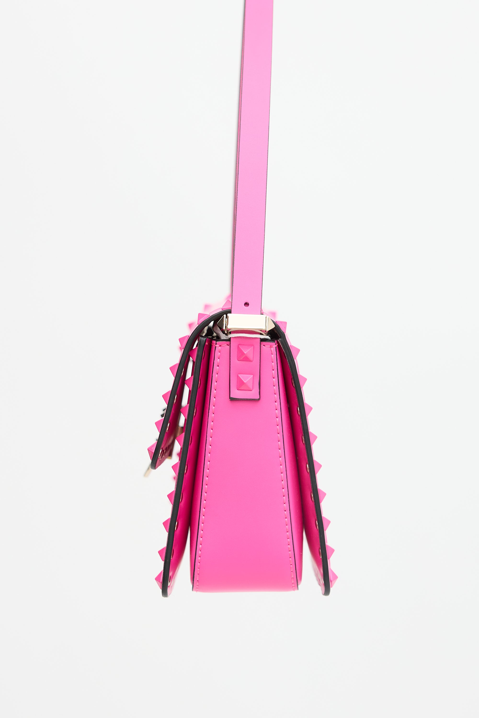Valentino Leather Rockstud23 Shoulder Bag