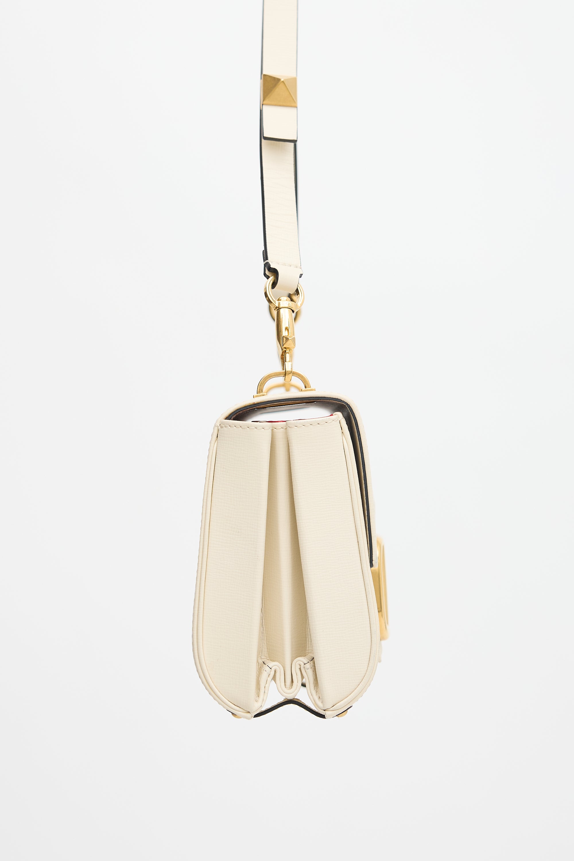 Valentino Leather Stud Sign Bag