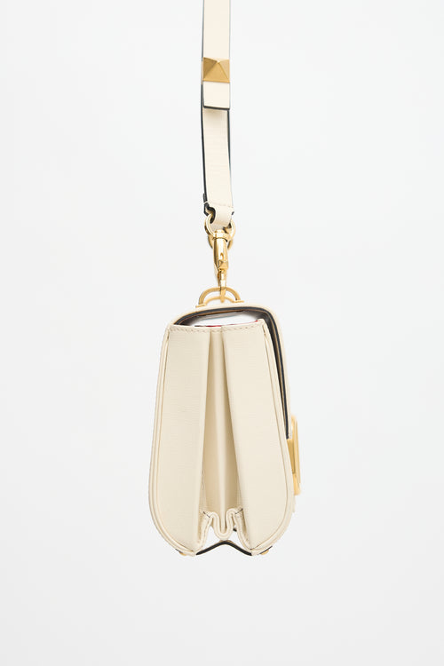 Valentino Leather Stud Sign Bag