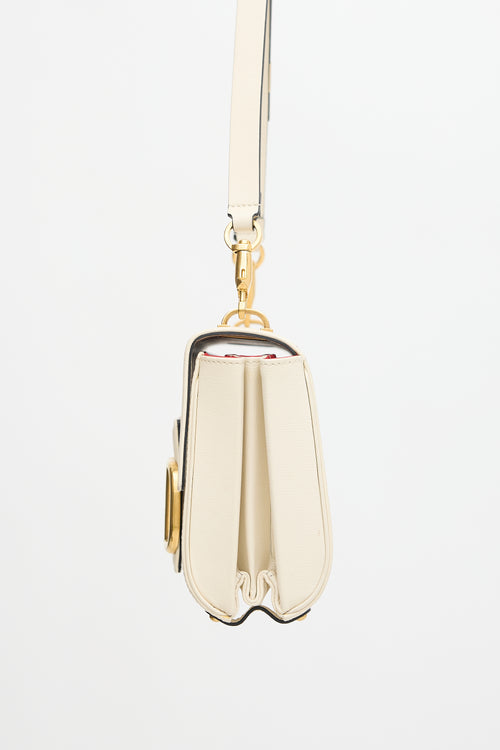 Valentino Leather Stud Sign Bag