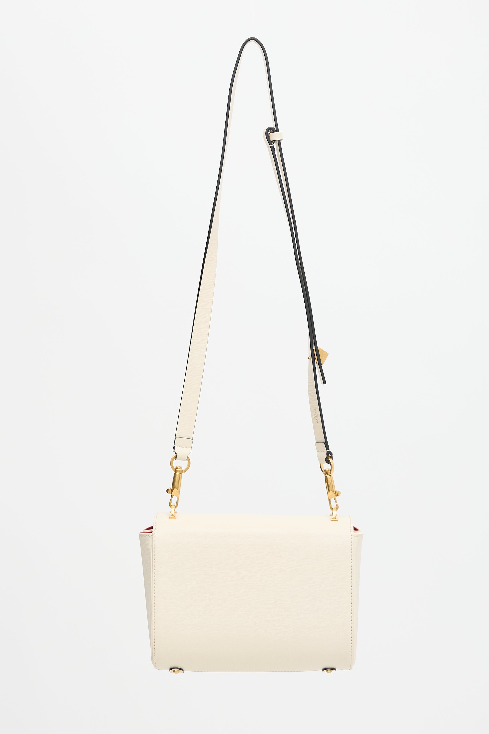 Valentino Leather Stud Sign Bag