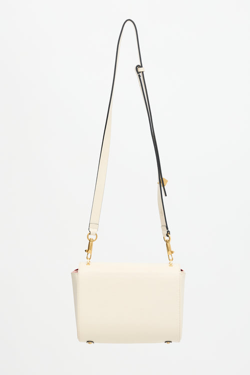 Valentino Leather Stud Sign Bag
