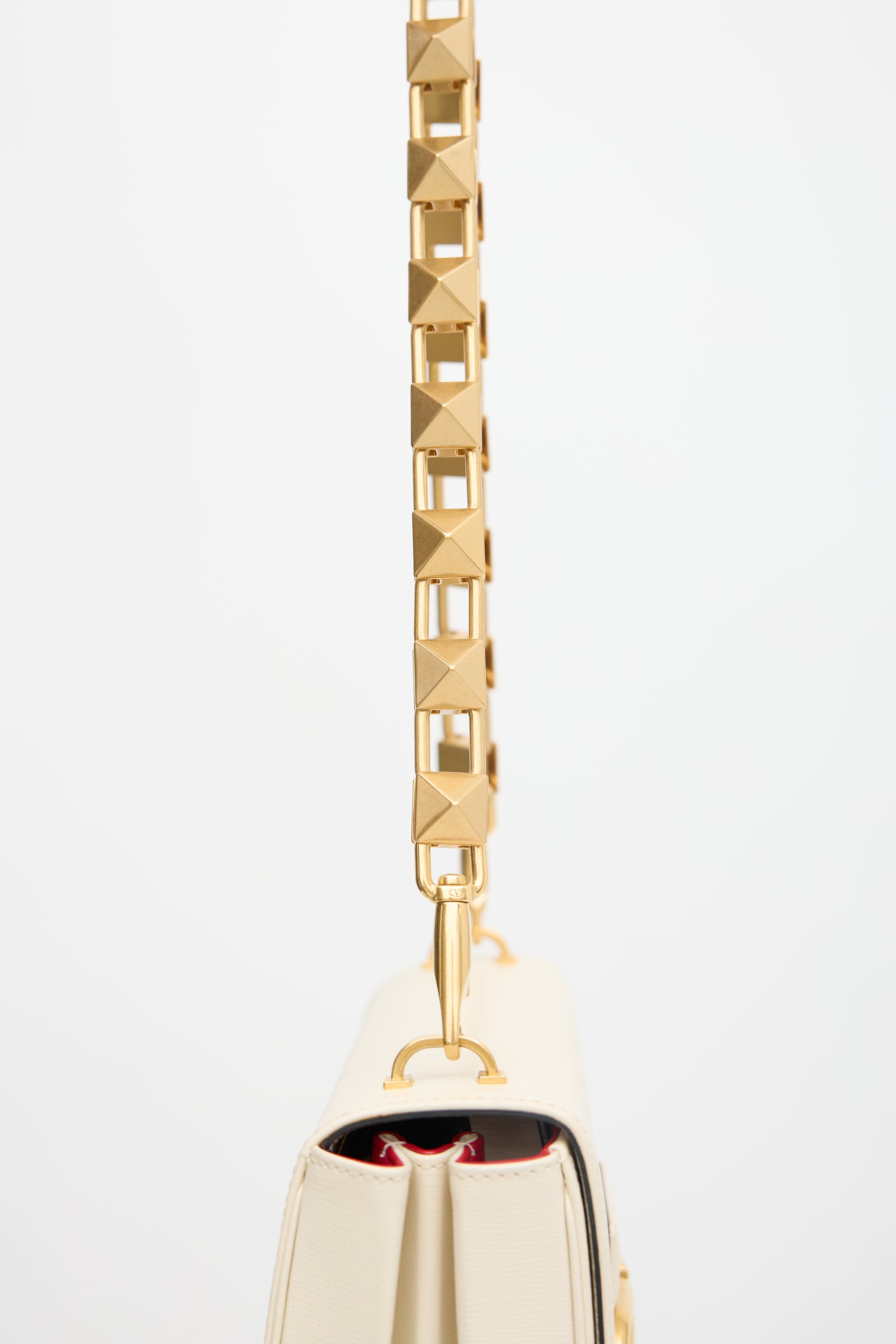 Valentino Leather Stud Sign Bag