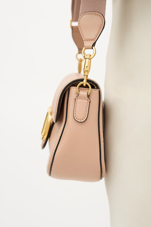 Valentino Leather Alltime VLogo Bag