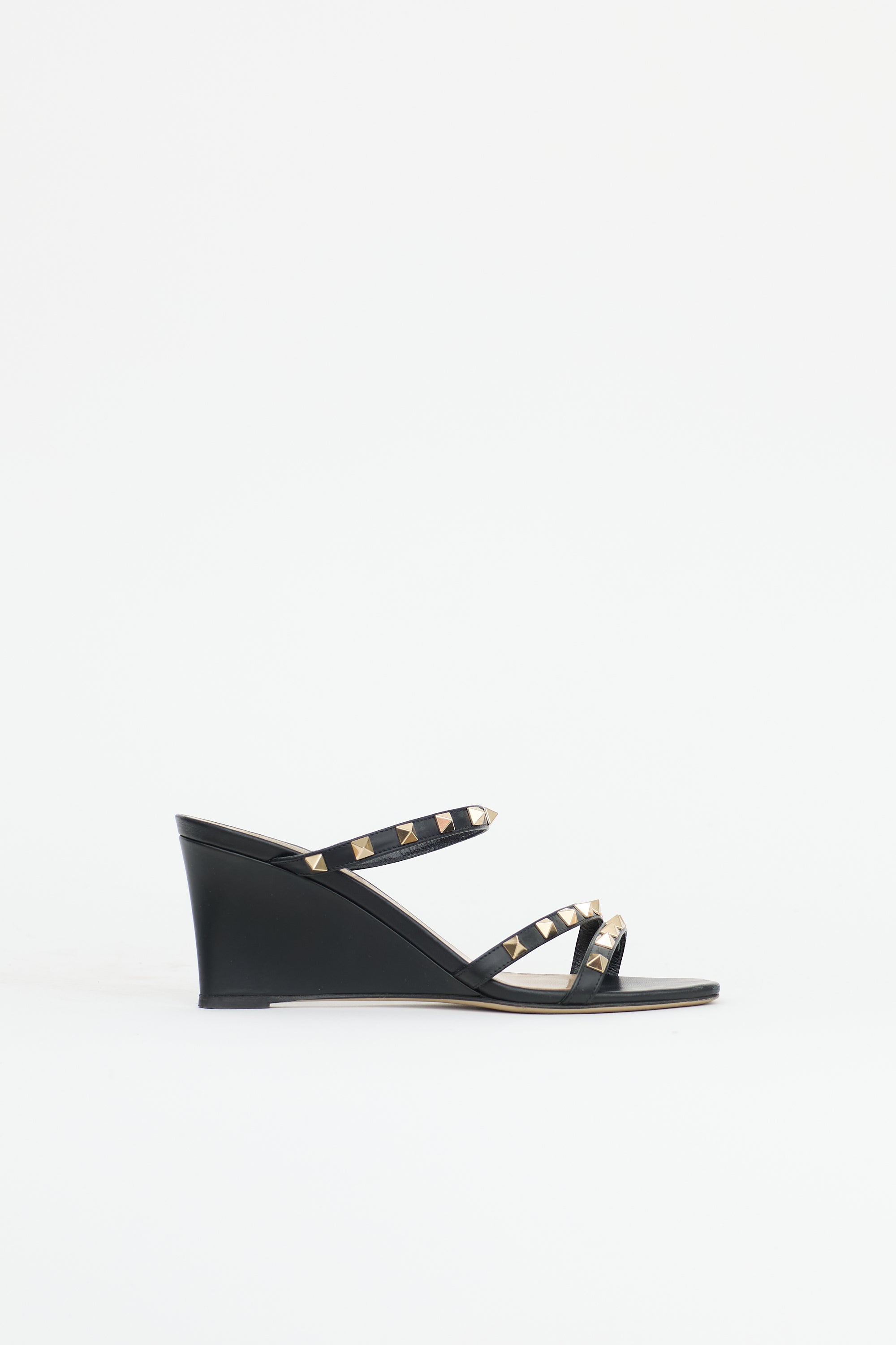 Valentino Leather Rockstud Sandal